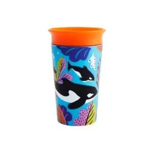 Munchkin Miracle 360° Wild Love Sippy Cup - 2pk - 9oz Orca/Polar