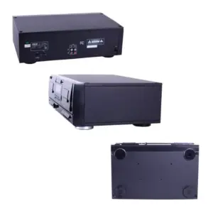 Pyle PT-659DU Dual Stereo Cassette Deck Music Media Player with Tap USB to MP3 Converter, Black
