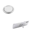 Valor Universal Circle Metal Finger Grip Rotating Ring Stand Holder for Mobile Phones iPhones Tablets iPads - Silver