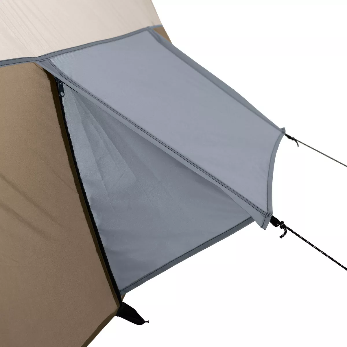 Wenzel Klondike Large Outdoor 8 Person Camping Tent with Screen Room, Brown