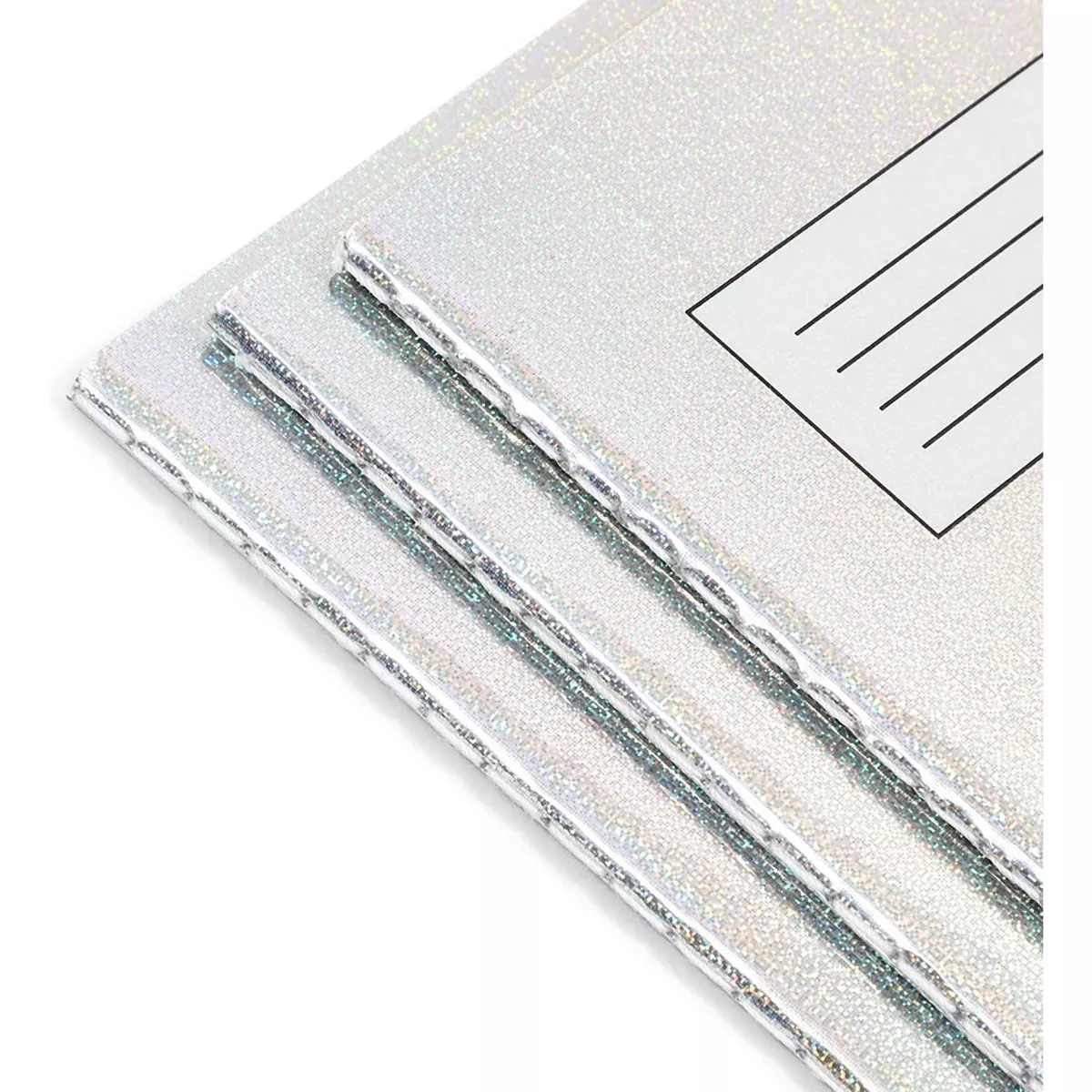 Juvale 12-Pack Holographic Mini Composition Notebooks Lined Journal (3.25 x 4.5 In, 60 Pages)
