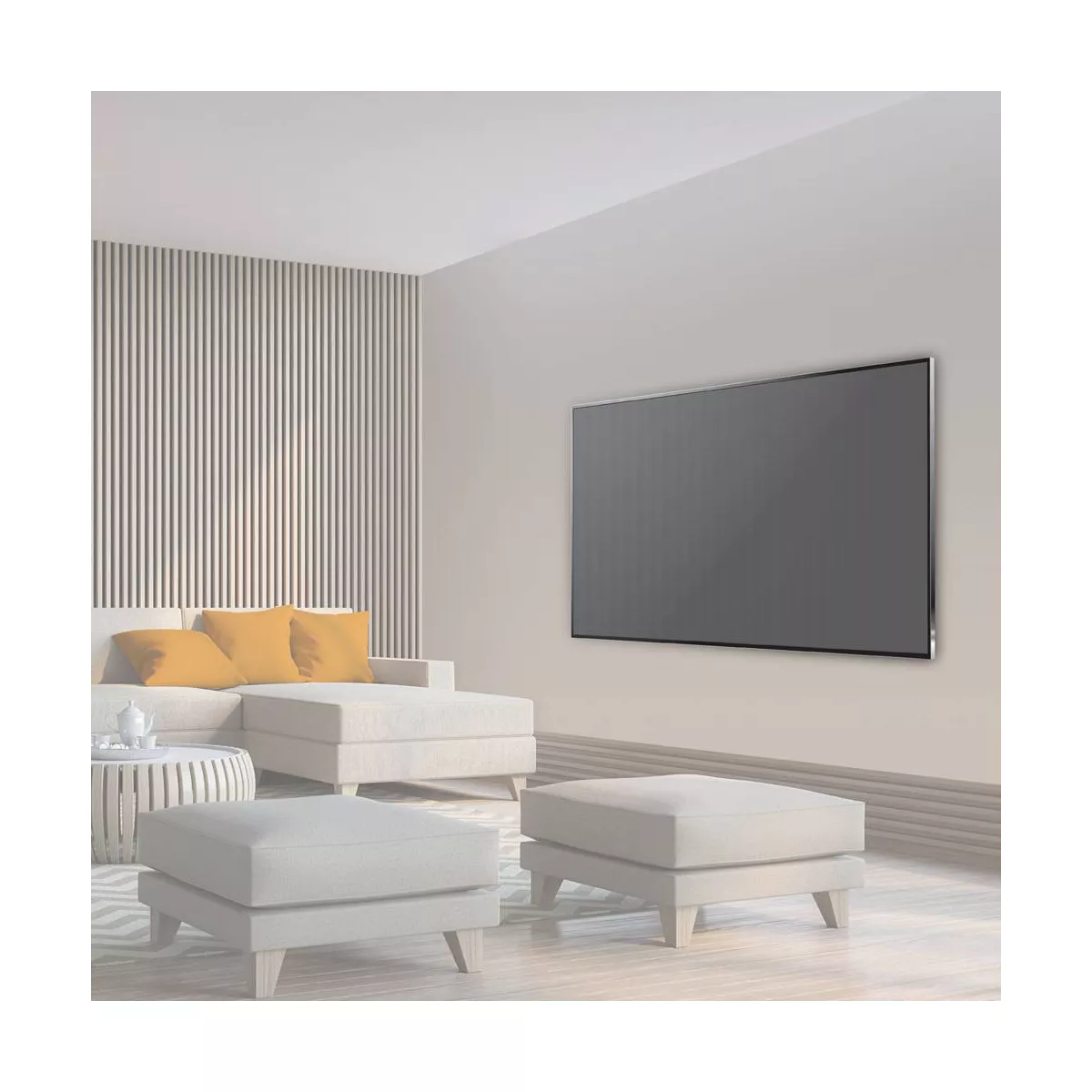Barkan 32 - 90" Fixed Flat / Curved TV Wall Mount Black