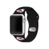 NFL Kansas City Chiefs Apple Watch Compatible Silicone Band 42mm - Black
