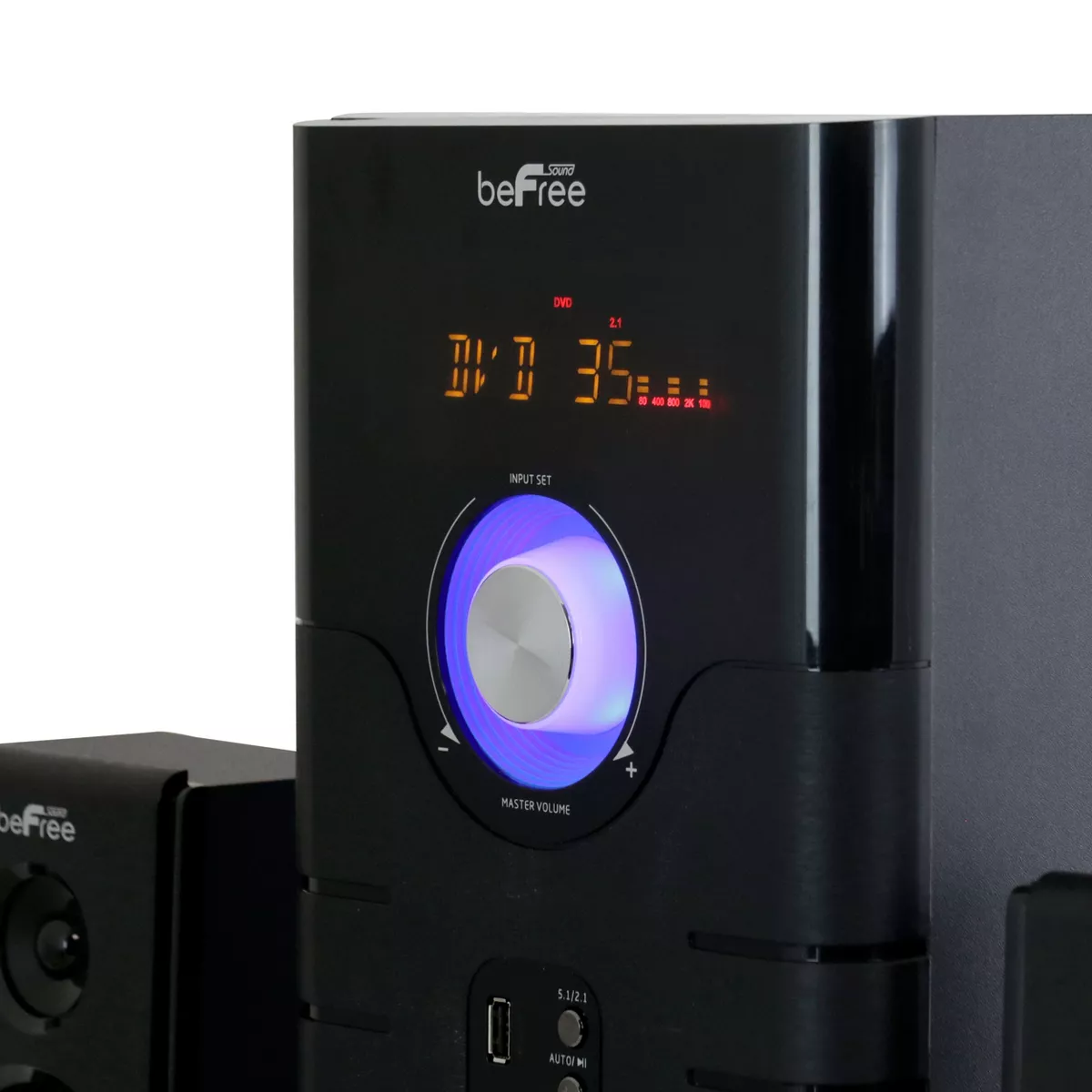 beFree Sound 5.1 Channel Bluetooth Surround Sound Speaker System in Blue