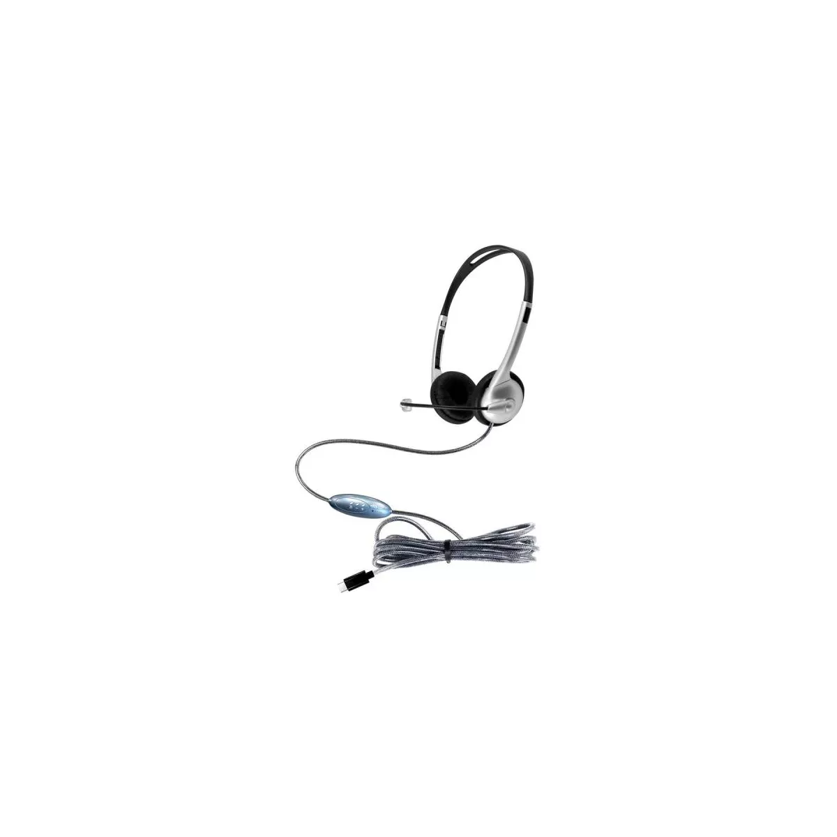 HamiltonBuhl MACH-1 Multimedia USB Stereo Headset - USB Connectivity - Omni-directional noise-cancelling Microphone - Soft leatherette ear cushions