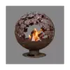 Laser Cut Blowing Leaves Fire Sphere XL - Esschert Design