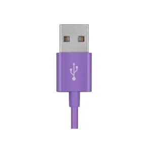 Monoprice USB Type-A to Micro Type-B Cable - 6 Feet - Purple | 2.4A, 22/30AWG - Select Series