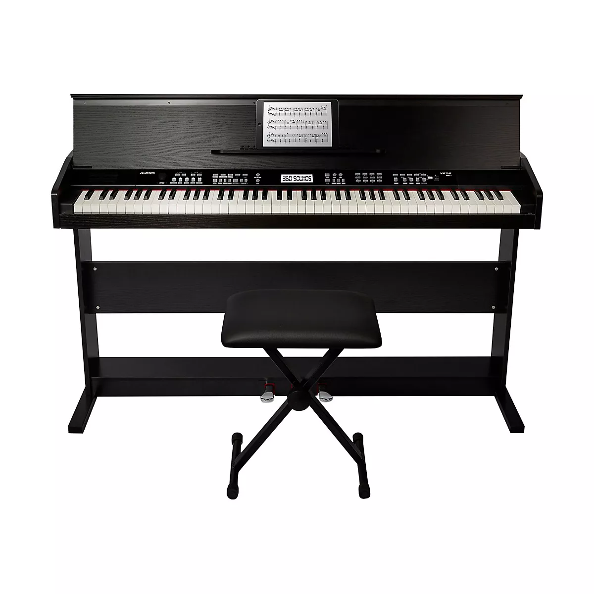 Alesis Virtue 88-Key Digital Piano with Stand and Adjustable Bench