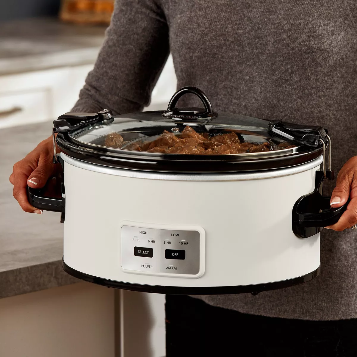 Crock Pot 6qt Cook and Carry Programmable Slow Cooker - Hearth & Hand with Magnolia