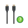 Monoprice Ultra 8K High Speed HDMI Cable - 6 Feet - Black (3 Pack) 48Gbps, 8K@60Hz, Dynamic HDR, eARC, UHDTV, AMD FreeSync - DynamicView