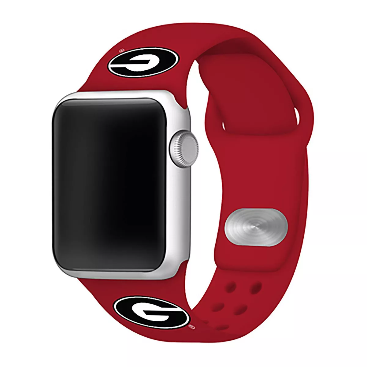 NCAA Georgia Bulldogs Silicone Apple Watch Band 42mm - Red