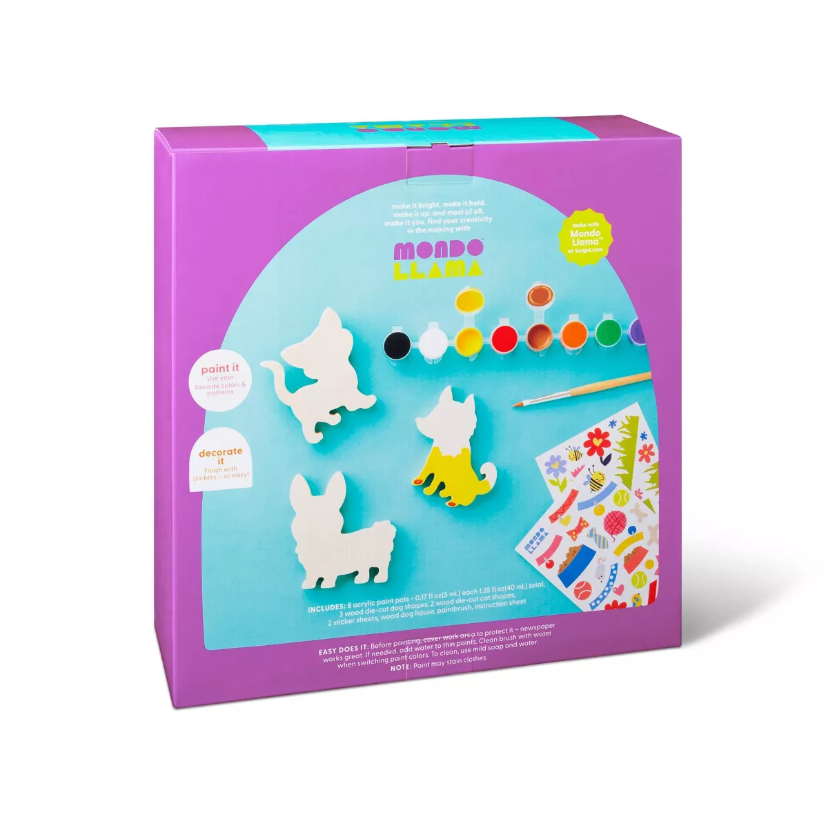 Paint-Your-Own Wood Pets Kit - Mondo Llama™