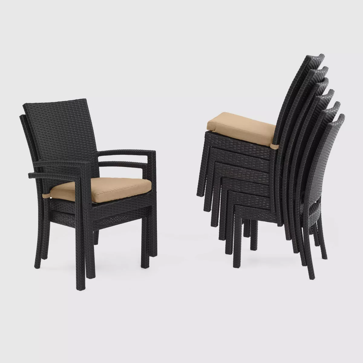 Deco 9pc Dining Seating Set Maxim Beige - RST Brands