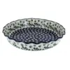Blue Rose Polish Pottery Alyce Pie Plate