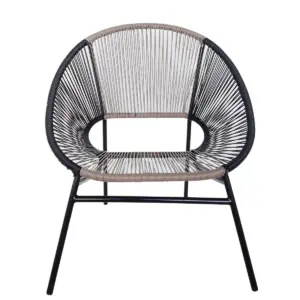 Outdoor 3pc Conversation Set - Black - TK Classics