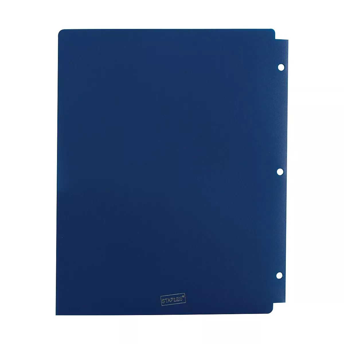 Staples 2 Pocket Poly Folder Navy 920302