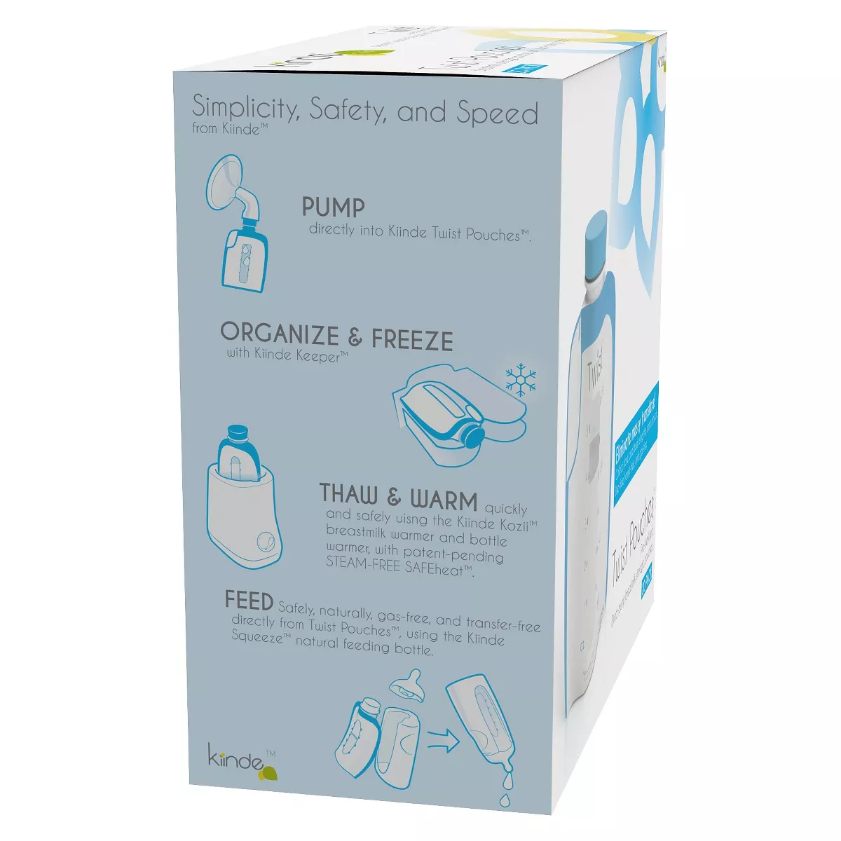 Kiinde 20ct Twist Breast Milk Storage Pouch