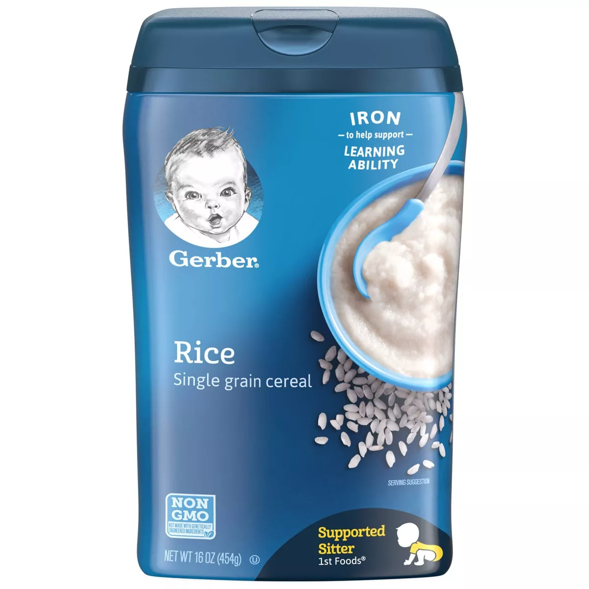 Gerber Single Grain Rice Baby Cereal - 16oz