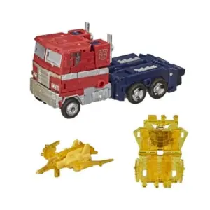 WFC-11 Autobot Optimus Prime Battle 3-Pack Netflix Edition | Transformers Generations War for Cybertron Trilogy Action figures