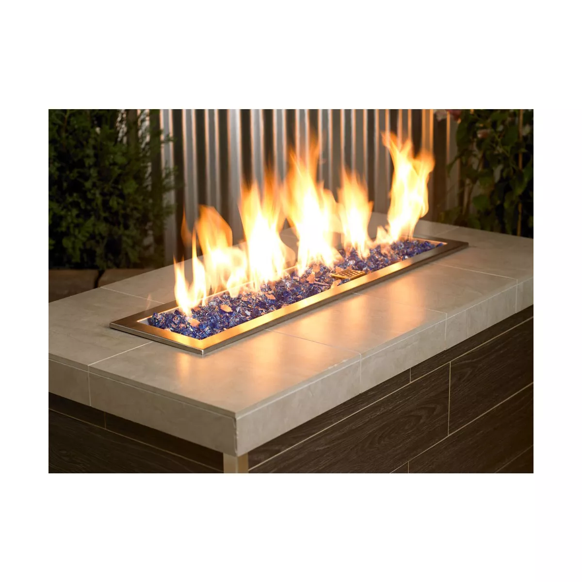 American Fireglass 10 LB Bag 1/2 Inch Reflective Fireplace & Firepit Fire Glass, Cobalt Blue