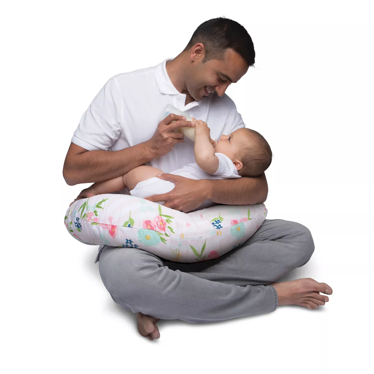 Boppy Original Feeding and Infant Support Pillow - Floral Stripes