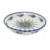 Blue Rose Polish Pottery Lavender Fields Pie Plate
