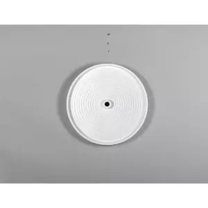 Rev-A-Shelf 2062-18-11-1 18 Inch Polymer Full Circle 2 Shelf Lazy Susan Upper Kitchen Cabinet Storage Organizer with Telescoping Shaft, White
