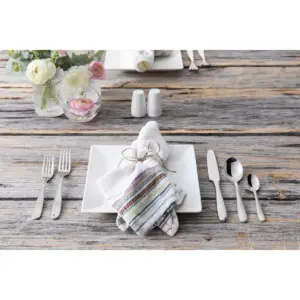 20pc Stainless Steel Grand City Silverware Set - Fortessa Tableware Solutions