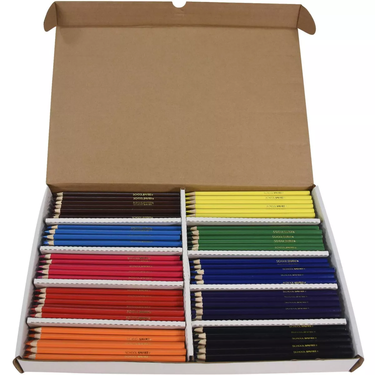 School Smart Colored Pencils, Assorted, set of 250