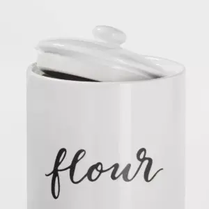 Flour Food Storage Canister White - Threshold™