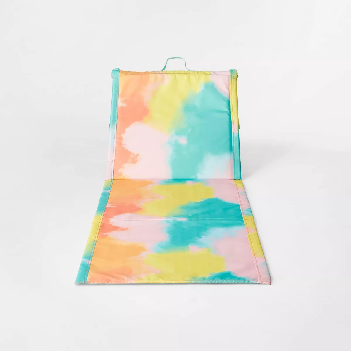 Folding Portable Beach Lounger - Blue Tie Dye - Sun Squad™