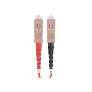 Monoprice OM1 Fiber Optic Cable - 1m (Meter) - SC/UPC-SC/UPC, Multi Mode, Duplex, 62.5/125 Type, 2.0mm, PVC