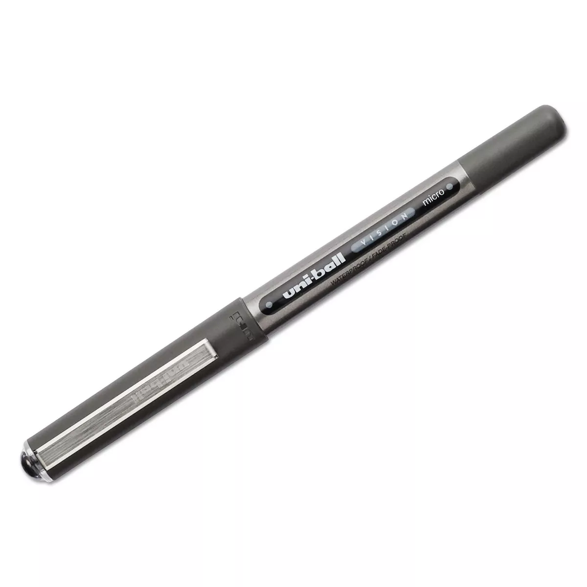 uni-ball Vision Roller Ball Stick Waterproof Pen Black Ink Micro Dozen 60106