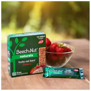 Beech-Nut Toddler Snack Strawberry Fruity Oat Bars - 15ct