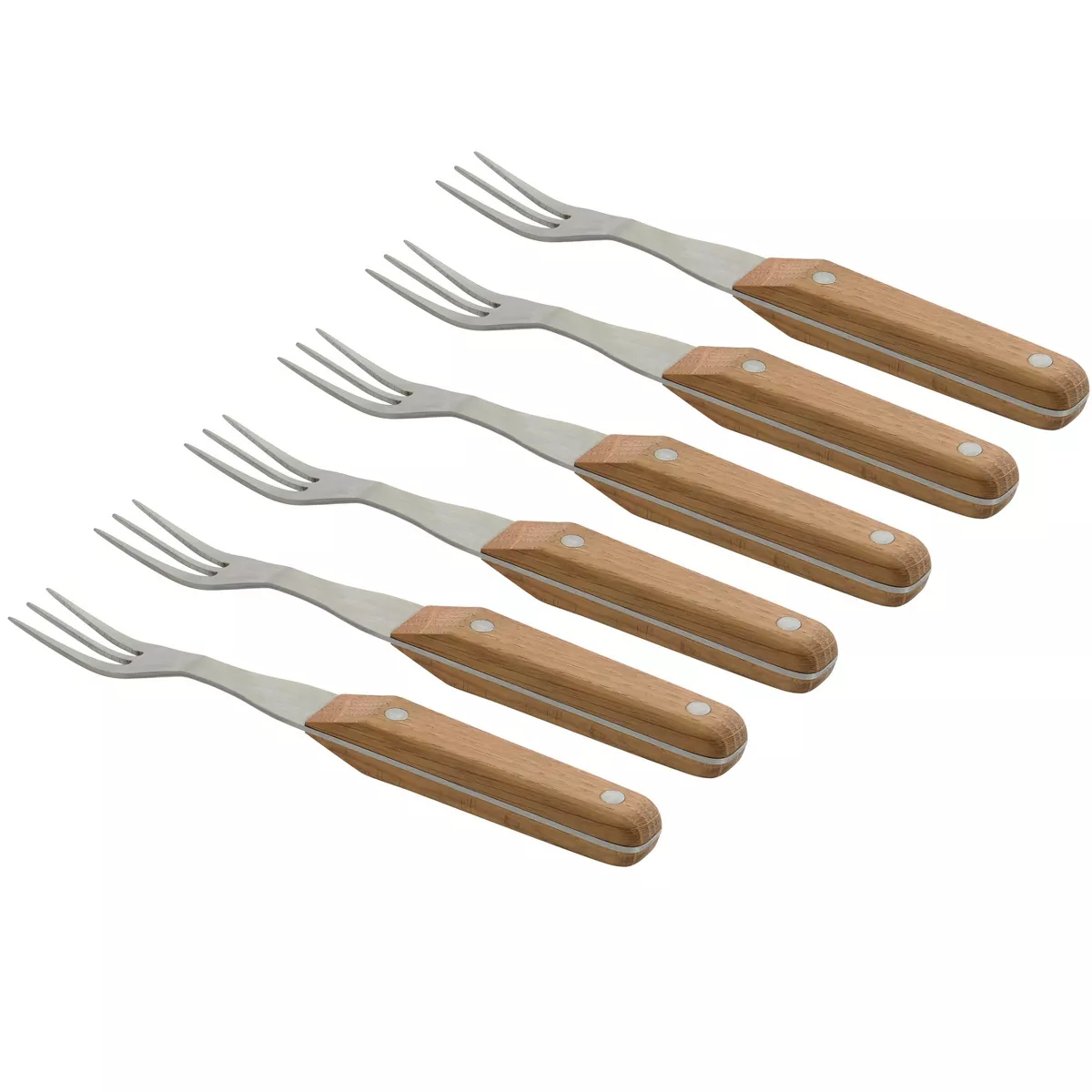 BergHOFF CollectNCook Stainless Steel Steak Fork, Set of 6