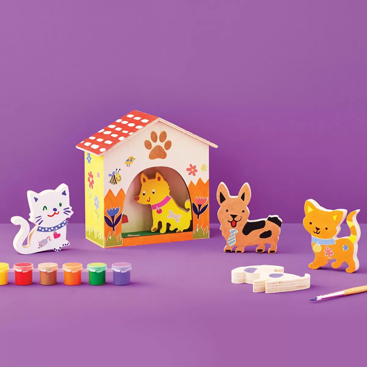 Paint-Your-Own Wood Pets Kit - Mondo Llama™