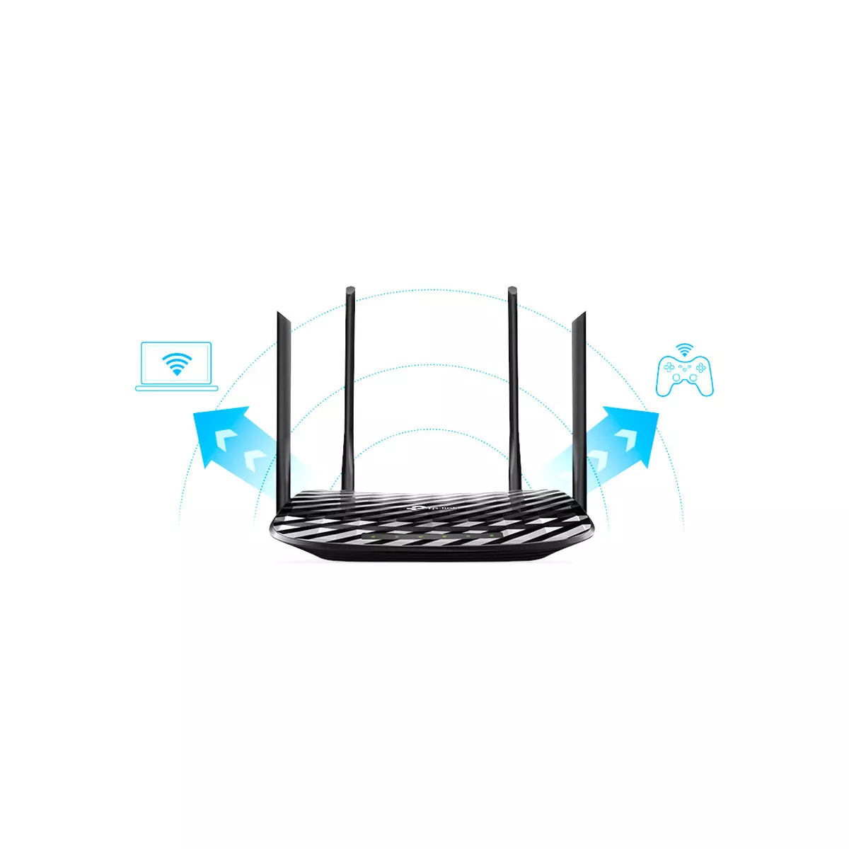 TP-LINK Archer A6 IEEE 802.11ac Ethernet Wireless Router - 2.40 GHz ISM Band - 5 GHz UNII Band - 5 x Antenna(1 x Internal/4 x External)