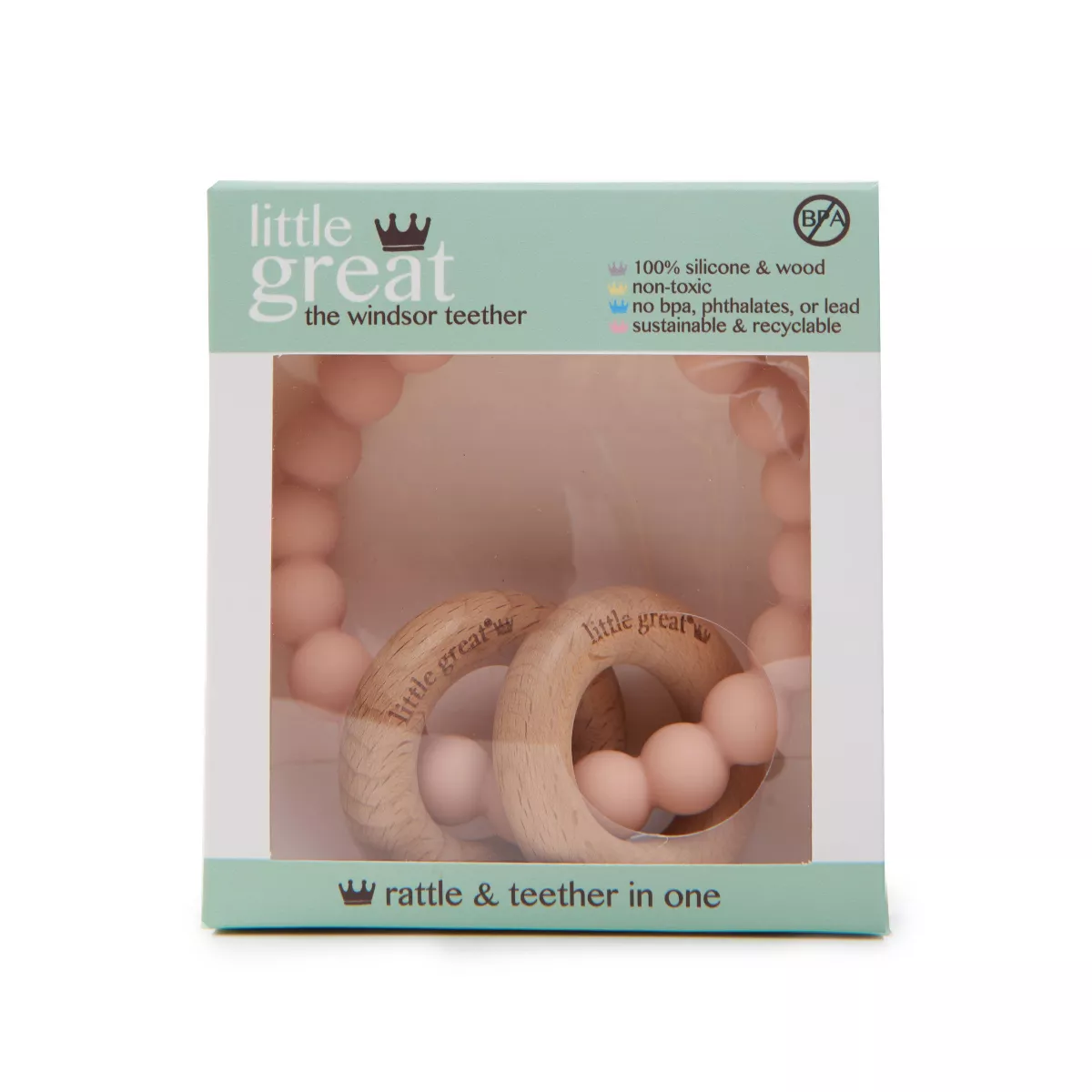 Little Great Windsor Teether - Blush