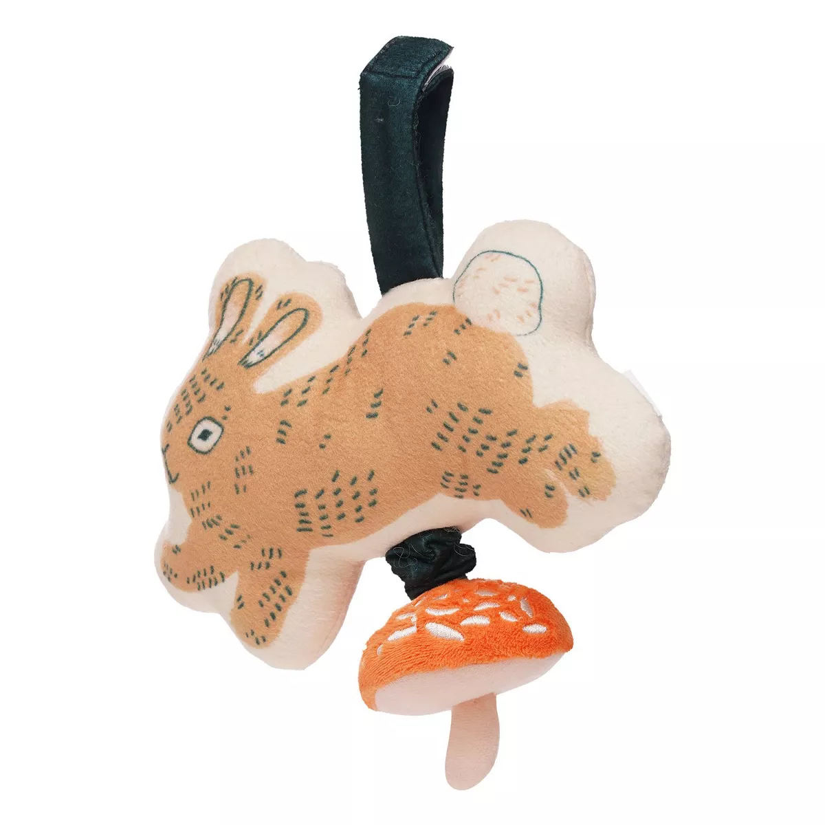 Manhattan Toy Button Bunny Pull Musical Take Along Toy