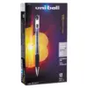 uni-ball Signo GRIP Stick Gel Pen, 0.7mm, Black Ink, Silver/Black Barrel, Dozen 65450