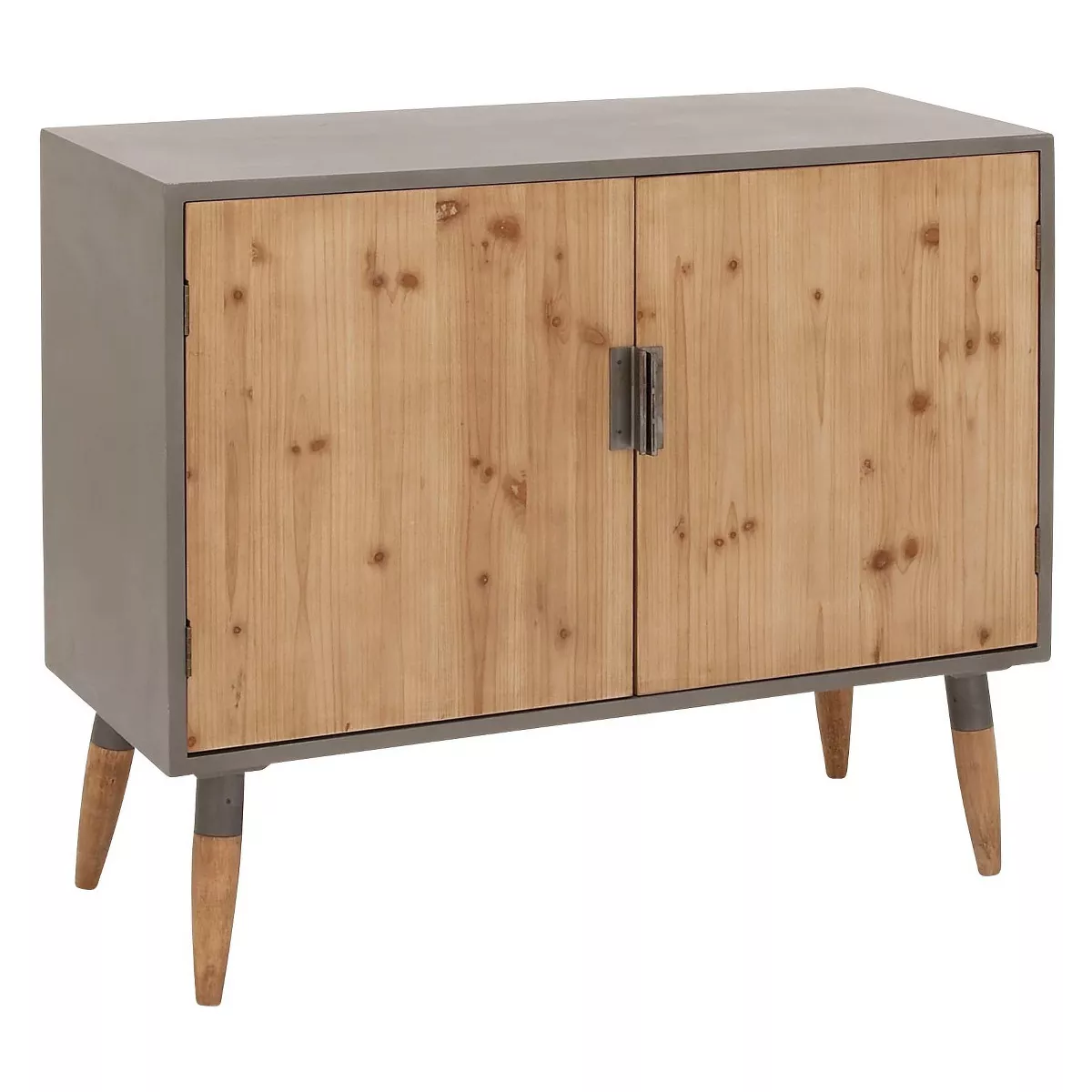 Wood 2 Cabinet Buffet Brown/Gray - Olivia & May