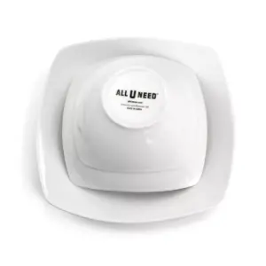 Gibson All U Need 48 Piece Ceramic Dinnerware Combo Set in White