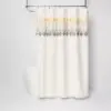 Medallion Shower Curtain Ombré White - Threshold™