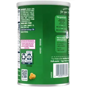 Gerber Organic BabyPops Peanut Puffed Corn & Oat Baby Snacks - 1.23oz