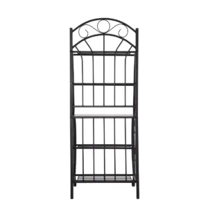 Valencia Baker Rack Storage Unit Metal/Black - Boraam Industries