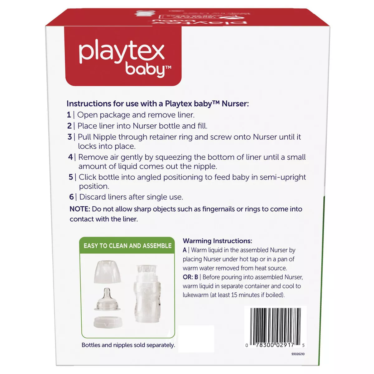 Playtex Baby Nurser Drop In Liners - 8-10oz - 150ct