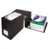 1250 Sheet 6" Clean Touch Antimicrobial Locking D-Ring Binder Black - Samsill