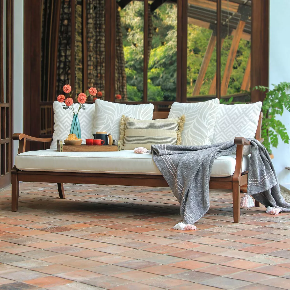 Sopra Wood Patio Daybed - Cambridge Casual