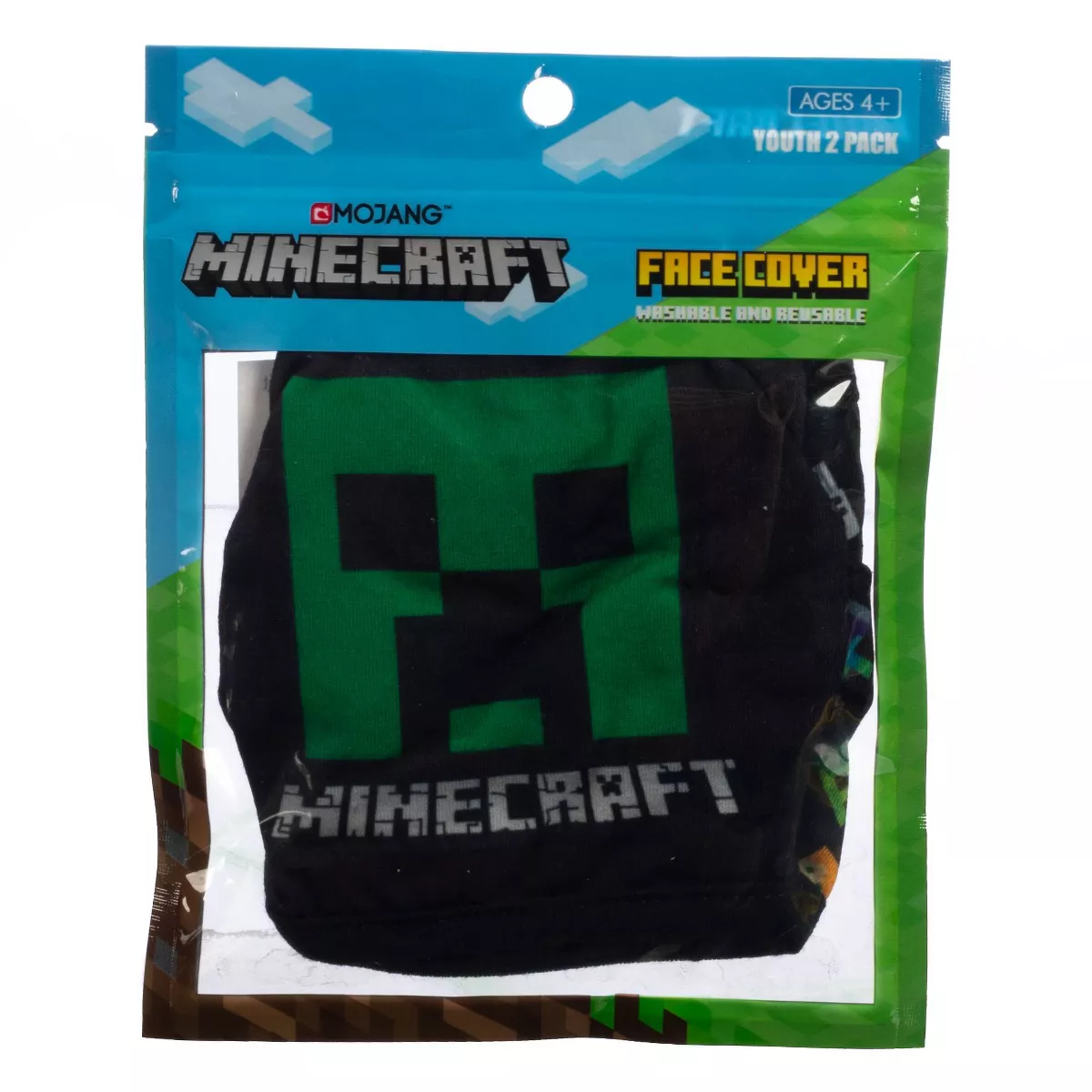 Minecraft Boys' Face Covering - 2pk
