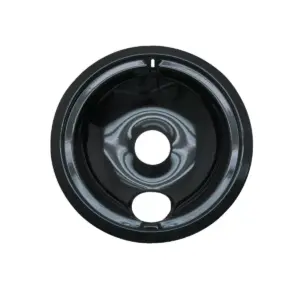 Range Kleen 4pc Porcelain Drip Pan Set Black